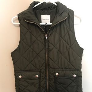 Dark green vest